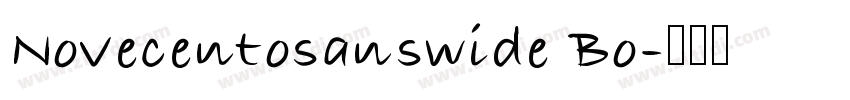 Novecentosanswide Bo字体转换